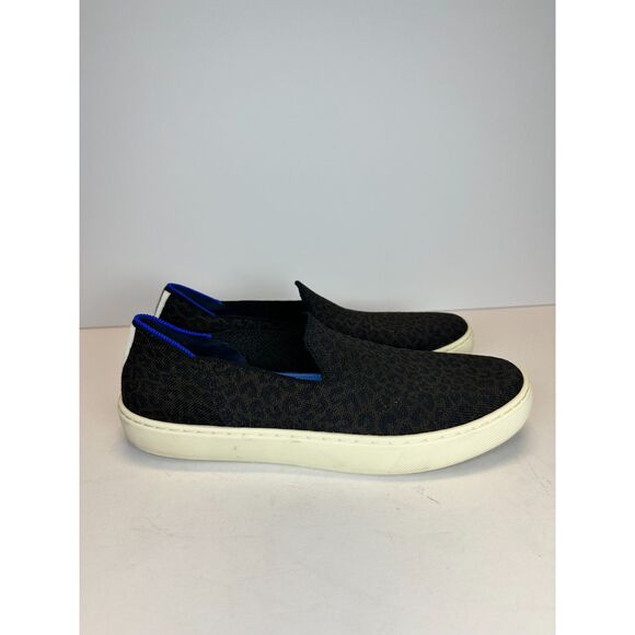 Rothy's Women's Size 9.5 Brown Leopard Print Casual Slip On Loafers EUC - Picture 2 of 11